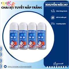 Bình Xịt Tuyết Trắng Trang Trí Giáng Sinh - Tạo Không Gian Lễ Hội Lung Linh Cho Bữa Tiệc Sinh Nhật & Giáng Sinh