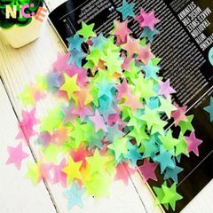 Bịch 100 Sao Phát Sáng Dạ Quang - Trang Trí Tường Đẹp, Nhiều Màu, Không Gian Lung Linh Cho Phòng Ngủ và Phòng Khách