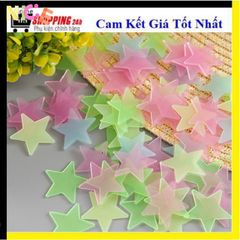 Bộ 100 Ngôi Sao Dạ Quang Dán Tường - Trang Trí Không Gian Đêm Huyền Ảo - Đèn LED Phát Sáng Tùy Chỉnh
