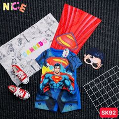 Bộ Trang Phục Siêu Anh Hùng Captain America - Áo Choàng & Mặt Nạ An Toàn Cho Trẻ Em Từ 12-40kg, Đồ Hóa Trang Độc Đáo