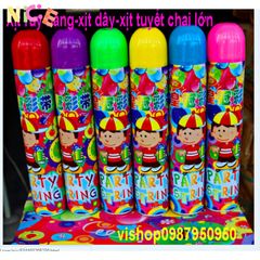 Bình Xịt Bọt Tuyết Sinh Nhật - Chất Lượng Cao, Thiết Kế Chống Trượt, Độc Đáo Cho Tiệc Tùng, Sự Kiện Vui Nhộn