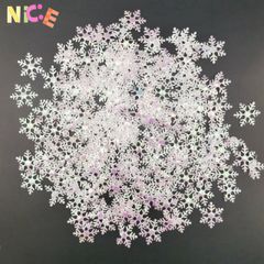 Gói 200 Bông Tuyết Nhân Tạo 3cm - Trang Trí Cây Thông Noel & Tiệc Giáng Sinh - Màu Vàng, Bạc, Trắng cho Không Gian Lễ Hội Rực Rỡ