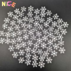 Gói 200 Bông Tuyết Nhân Tạo 3cm - Trang Trí Cây Thông Noel & Tiệc Giáng Sinh - Màu Vàng, Bạc, Trắng cho Không Gian Lễ Hội Rực Rỡ