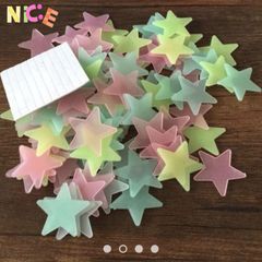 Bộ 3 Ngôi Sao Dạ Quang Sáng Đêm - Sticker Dán Tường Nghệ Thuật 3D Cho Phòng Ngủ Trẻ Em, Trang Trí Mơ Mộng, Phát Sáng Rực Rỡ