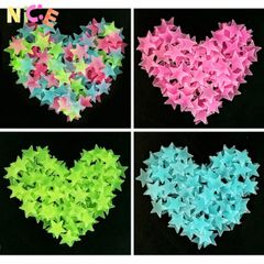 Bộ 3 Ngôi Sao Dạ Quang Sáng Đêm - Sticker Dán Tường Nghệ Thuật 3D Cho Phòng Ngủ Trẻ Em, Trang Trí Mơ Mộng, Phát Sáng Rực Rỡ