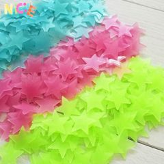 Bộ 3 Ngôi Sao Dạ Quang Sáng Đêm - Sticker Dán Tường Nghệ Thuật 3D Cho Phòng Ngủ Trẻ Em, Trang Trí Mơ Mộng, Phát Sáng Rực Rỡ