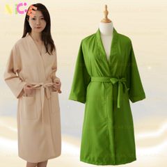 Áo Choàng Spa Cotton Dịu Mát - Đối Tượng 40-100kg - Không Bóng, Nhẹ Nhàng