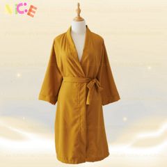 Áo Choàng Spa Cotton Dịu Mát - Đối Tượng 40-100kg - Không Bóng, Nhẹ Nhàng