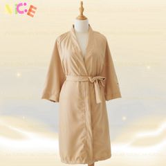 Áo Choàng Spa Cotton Dịu Mát - Đối Tượng 40-100kg - Không Bóng, Nhẹ Nhàng