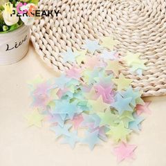 Bộ 100 Nhãn Dán Dạ Quang Ngôi Sao Nhiều Màu - Trang Trí Phòng Ngủ Bé Yêu, Phát Sáng Rực Rỡ Trong Đêm