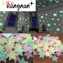 Bộ 100 Decal Dạ Quang Ngôi Sao Màu Sắc - Dán Tường Trang Trí Phòng Ngủ Trẻ Em, Phát Sáng Lung Linh Ban Đêm
