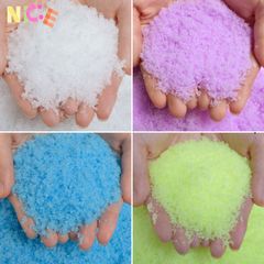 Gói bột tuyết nhân tạo màu siêu mịn 25g - Nguyên liệu hoàn hảo cho slime mây và trang trí lễ hội Giáng Sinh