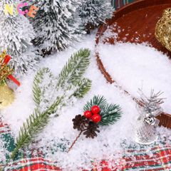 Bột Tuyết Giáng Sinh Pha Chế Từ PET - Trang Trí Cảnh Quan Mùa Đông, Hiệu Ứng Tuyết Thực Tế, Nhiều Khối Lượng 50/100/200g