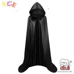Áo Choàng Phù Thủy Harry Potter Đen Bí Ẩn Kèm Mũ - Trang Phục Halloween Độc Đáo Cho Các Tín Đồ Văn Hoá Pop