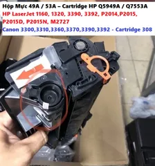 Hộp Mực In 49A / 53A - Cartridge HP Q5949A / Q7553A Cho Máy LaserJet 1160, 1320, P2014, P2015 - Chất Lượng Cao, In Siêu Nét, Tiết Kiệm Mực