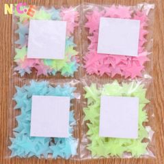 Gói 100 Ngôi Sao Phát Sáng Dán Tường - Đồ Trang Trí Phát Sáng Rực Rỡ Trong Đêm, Kèm Băng Dính Hai Mặt Dễ Dàng Sử Dụng