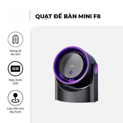Quạt Cầm Tay Circulating Fan - 100 Cấp Độ Gió, Pin Lớn 8-12 Giờ, Chip Bảo Vệ Thông Minh, Màn Hình LED Tiện Lợi