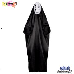 Bộ Hóa Trang Vô Diện Halloween - Áo Choàng, Mặt Nạ, Găng Tay Cho Cosplay - Trang Phục Ma Đàm Bảo Chất Lượng