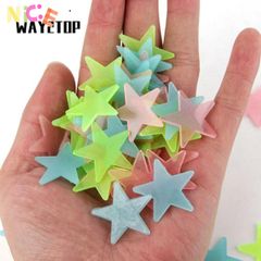 Bộ Decal Dạ Quang 100 Cái - Ngôi Sao Phát Sáng Trong Bóng Tối Trang Trí Phòng Trẻ Em - Dễ Dàng Gắn và Tháo Rời