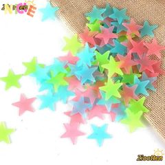 Bộ 100 Miếng Decal Ngôi Sao Dạ Quang ZIOOTTEN - Trang Trí Phòng Ngủ Trẻ Em Phát Sáng Trong Bóng Tối, An Toàn, Dễ Dán