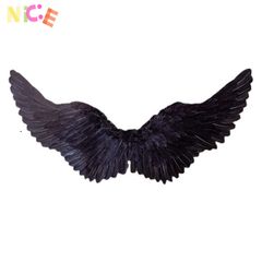 Cánh Thiên Thần Lông Vũ Đen Trắng - Phụ Kiện Cosplay Halloween Độc Đáo cho Khiêu Vũ và Trang Trí Sự Kiện