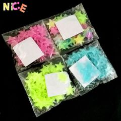 Combo 100 Miếng Sao Dạ Quang Dán Tường - Trang Trí Phòng Ngủ Sáng Tạo, Phát Sáng Trong Bóng Đêm, Đồ Trang Trí Nội Thất Huyền Ảo