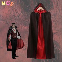 Áo Choàng Ma Cà Rồng Halloween Hai Mặt Kèm Mặt Nạ Cho Trẻ Em và Người Lớn - Phụ Kiện Hóa Trang Độc Đáo và Thú Vị