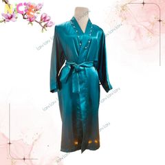 Áo Choàng Lụa SPA Cao Cấp Dáng Rộng - Thoáng Mát, Sang Trọng Cho Nữ và Nam, Phù Hợp Với Dịch Vụ Làm Đẹp, Spa, Massage