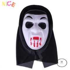 Bộ Hóa Trang Vô Diện Halloween - Áo Choàng Đen & Mặt Nạ Nhựa Trắng, Phù Hợp Tất Cả Giới Tính, Tham Dự Tiệc Cosplay & Sự Kiện Ấn Tượng