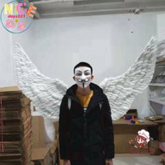 Cánh Thiên Thần Trắng Khổng Lồ 160x90CM - Phụ Kiện Cosplay Huyền Bí Dành Cho Halloween và Lễ Hội