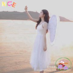 Cánh Thiên Thần Trắng Lông Vũ cho Trẻ Em - Trang Phục Cosplay Hóa Trang Dạ Hội Độc Đáo, Kích Thước Đa Dạng