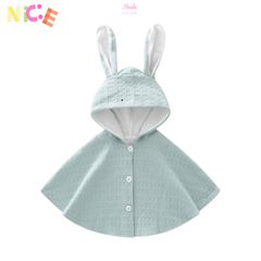 Áo Choàng Chống Nắng Tai Thỏ Hinata AC001 - Áo Khoác Bảo Vệ Cho Bé Ngày Hè - Chất Liệu Cotton Nhẹ, Thiết Kế Dễ Thương, Nhiều Màu Sắc