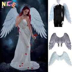 Cánh Thiên Thần Đen Cosplay Halloween - Bộ Cánh Angel Wings Cho Ngày Hội - Phụ Kiện Thời Trang Nổi Bật