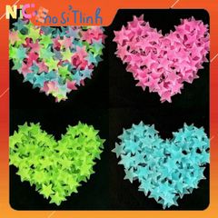 Bịch 100 Ngôi Sao Phát Sáng Dán Tường - Trang Trí Nhà Ở Giúp Tăng Cường Không Gian Sống Ấm Áp - Giao Hàng Miễn Phí