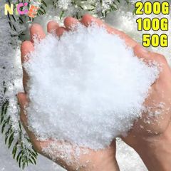 Bột Tuyết Nhân Tạo Dạng Bông Trang Trí Giáng Sinh - Tuyết Giả Cho Cây Thông, Tiệc Mùa Đông DIY, Khung Cảnh Tuyệt Đẹp