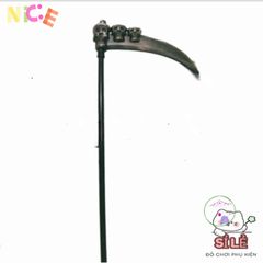 Bộ trang phục Halloween Thần Chết - Áo choàng, Mặt nạ, Lưỡi hái 1m và Găng tay cho bữa tiệc hóa trang, Lễ hội ma mị