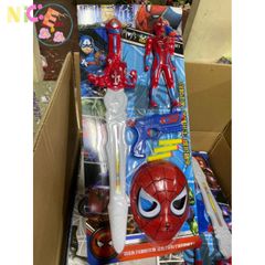 [BÉ YÊU SIÊU NHÂN] Bộ trang phục áo choàng và mặt nạ Spiderman cho trẻ em - hoàn hảo cho bé trai và bé gái!