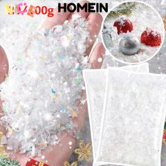 Bột Tuyết Nhân Tạo HOMEIN 20g/100g - Trang Trí Giáng Sinh Mùa Đông Với Bông Tuyết Lông Tơ - Phong Cảnh Tuyết Giả Sáng Tạo