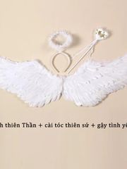 Cánh Thiên Thần Khổng Lồ BBCOSPLAY 160cm - Decor Trắng Tự Nhiên, Điểm Nhấn Huyền Ảo Cho Trang Trí Nội Thất