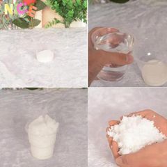 Bông Tuyết Nhân Tạo Trang Trí Giáng Sinh - Đóng Gói 100g & 500g, Tuyết Decor Tạo Không Khí Noel Lung Linh