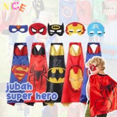 Bộ Trang Phục Siêu Nhân Cho Bé - Gồm Áo Choàng và Mặt Nạ Spiderman, Superman, Batman - Đồ Chơi Hóa Trang Kích Thích Sáng Tạo