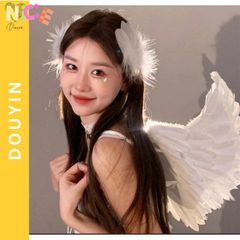 Cánh Thiên Thần Đen Quyến Rũ - Phụ Kiện Hóa Trang Halloween, Trang Phục Cosplay Công Chúa, Quà Tặng Dịp Trung Thu và Giáng Sinh Dành Cho Nữ