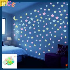 Sticker Dán Tường Ngôi Sao Phát Sáng 3D - Bộ 100 Chiếc Tạo Không Gian Lung Linh Lãng Mạn, Quà Tặng Ý Nghĩa Cho Người Thân
