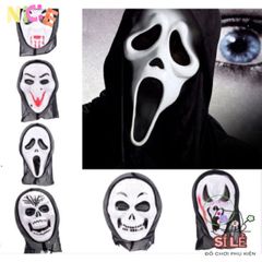 Bộ Đồ Hóa Trang Halloween - Áo Choàng, Mặt Nạ Thần Chết & Lưỡi Hái Bí Ẩn Cho Tiệc Tùng Kỳ Diệu
