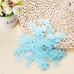 Bộ 100 Ngôi Sao Dạ Quang Dán Tường - Trang Trí Phát Sáng Cho Phòng Ngủ Trẻ Em - Giúp Tạo Không Gian Huyền Ảo Và An Toàn