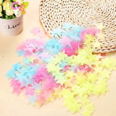 Bộ 100 Nhãn Dán Ngôi Sao Phát Sáng Neon Dạ Quang - Trang Trí Phòng Trẻ Em, Tạo Không Gian Bầu Trời Kỳ Diệu Ban Đêm