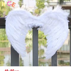 Đôi Cánh Thiên Thần và Ma Hắc Ám Bằng Lông Vũ - Phụ Kiện Cosplay Halloween Cho Trẻ Em và Người Lớn