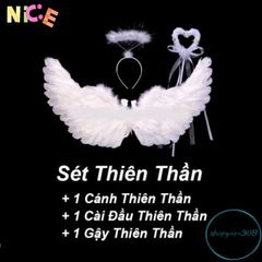 Cánh Thiên Thần Huyền Bí Cho Bé Gái - Phụ Kiện Halloween & Giáng Sinh Đẹp - Size Nhỏ, Vừa, Lớn, Quà Tặng Thú Vị