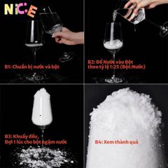 Tuyết Nhân Tạo Siêu Mịn - Nguyên Liệu Lý Tưởng Cho Slime Mây Và Trang Trí Dịp Lễ 20G/50G/100G