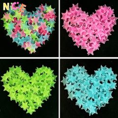 Bộ 100 Sao 3D Phát Sáng Dán Tường - Trang Trí Không Gian Lung Linh Cho Phòng Ngủ Trẻ Em và Người Lớn